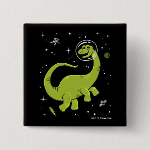 Grönt Brontosaurus Dinos in Space Knapp