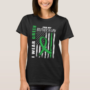 Grönt Brother in Law Kidney Disease Awareness USA T Shirt