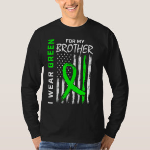 Grönt Brother Kidney Disease Cerebral Palsy Awaren T Shirt