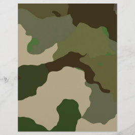 Grönt Brown Camouflage Scrapbooking Craft Papper