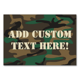 Grönt Brown Military Camo Camouflage Bordsnummer