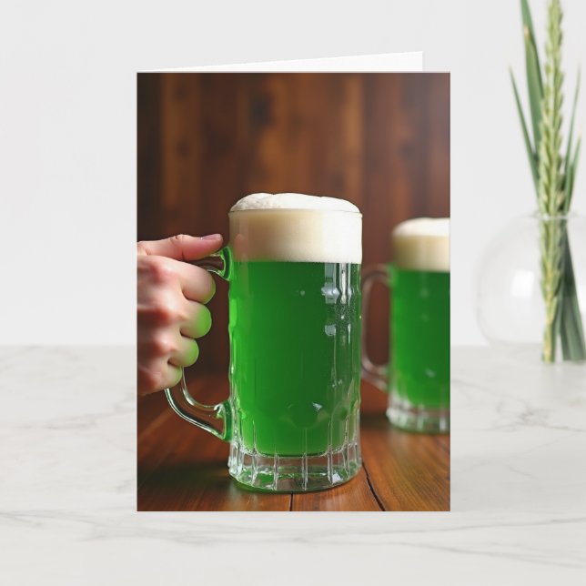 Grönt brygg Toast Scenkort Kort (Framsida)