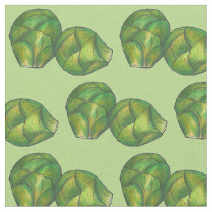 Grönt Bryssel Sprouts Vegetarian Vegetable Foodie Tyg