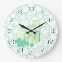 Grönt bubblar stearinljusbadrummen