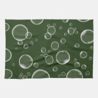 Grönt Bubbles Kitchen Towel Home Decor