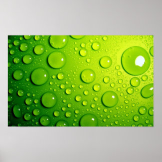 Grönt Bubbles Poster