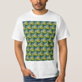 Grönt bubblor mönster t shirt