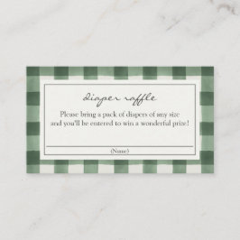 Grönt Buffalo Play Diaper Raffle Tilläggskort