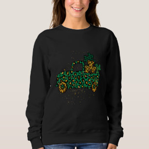 Grönt Buffalo Play Leopard Shamrock Lastbil St Pat T Shirt