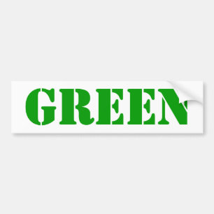 GRÖNT Bumber Sticker Bildekal