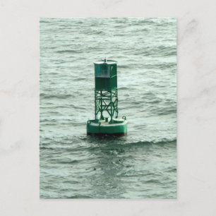 Grönt Buoy Vykort