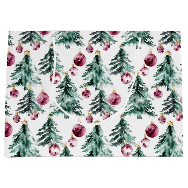 Grönt Burgundy Julgranar Ornaments (Framsidan)