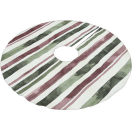 Grönt Burgundy Rand jul Julgransmatta Borstad Polyester