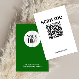 Grönt Business Logotyp QR-kodproduktMärkre Visitkort