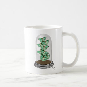 Grönt Butterflies i Bell Burk 2 Kaffemugg