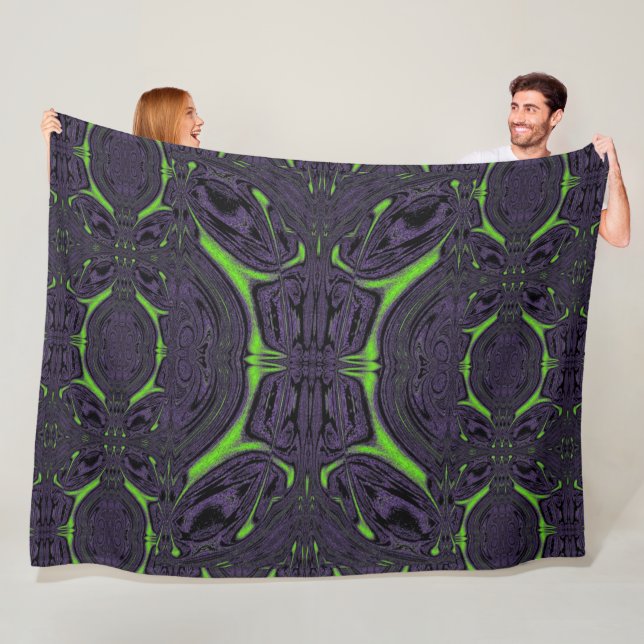 Grönt ButterFly 5 Fleecefilt (På plats)