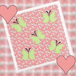 Grönt Butterfly Födelsedagsfest Pappersservett