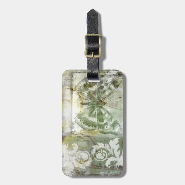 Grönt Butterfly Inset med Ironwork Grind Bagagebricka (Vertikal Framsida)