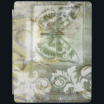 Grönt Butterfly Inset med Ironwork Grind iPad Skydd<br><div class="desc">Jennifer Goldberger målade det här fantastiska biet. En fjärilsinsats i grönten ligger vid ett ironwork grind. En mycket avantgardemålning,  det har mycket att göra som göms bakom toning av färg och fläckar på mönster. Det skulle vara en underbar gåva till någon som kärlek modernt konst!</div>