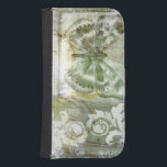 Grönt Butterfly Inset med Ironwork Grind Samsung S4 Plånboksfodral<br><div class="desc">Jennifer Goldberger målade det här fantastiska biet. En fjärilsinsats i grönten ligger vid ett ironwork grind. En mycket avantgardemålning,  det har mycket att göra som göms bakom toning av färg och fläckar på mönster. Det skulle vara en underbar gåva till någon som kärlek modernt konst!</div>