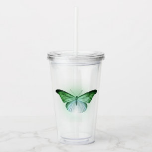 Grönt Butterfly Take Away Mugg