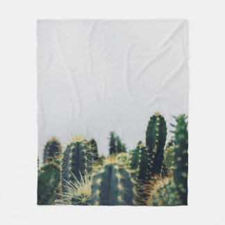 GRÖNT CACTI FLEECEFILT