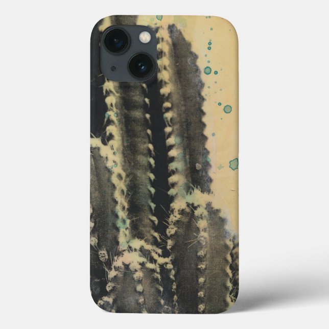 Grönt Cactus on Gult Background (Baksida)