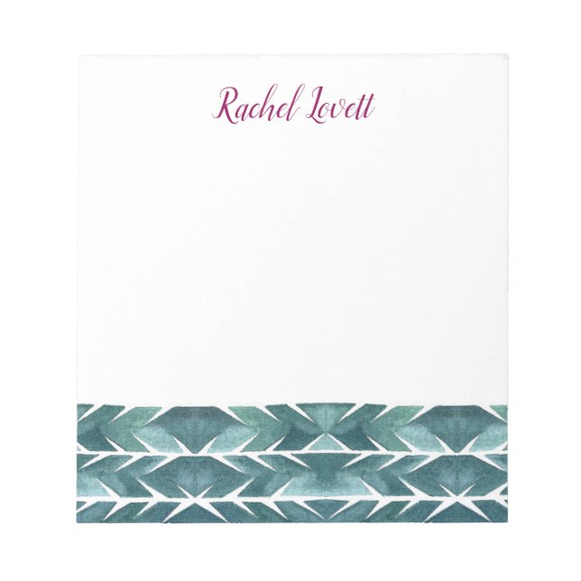 Grönt Cactus Struktur Anteckningsblock (Framsida)