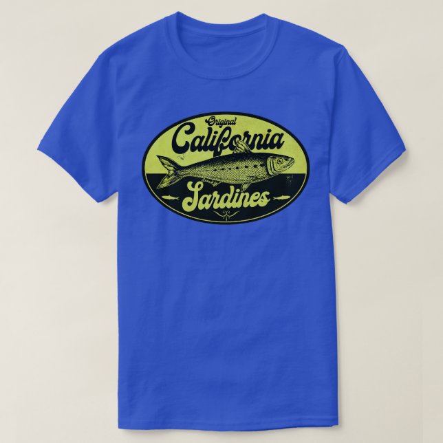 Grönt California Sardines T Shirt (Design framsida)