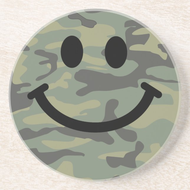 Grönt Camo Ansikte Underlägg (Framsidan)