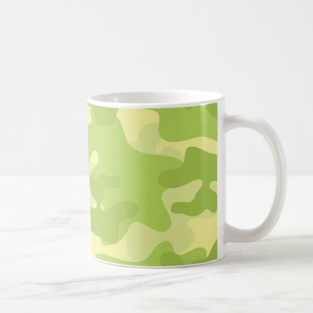 Grönt Camo Design Kaffemugg (Höger)