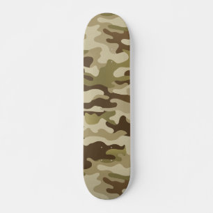 Grönt Camo för texturerad armé Mini Skateboard Bräda 18,5 Cm