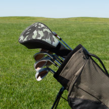 Grönt Camo Golf Head Cover med Anpassningsbar Mono