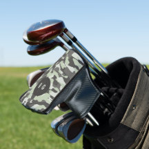 Grönt Camo Golf Putter Cover med Anpassningsbar Mo