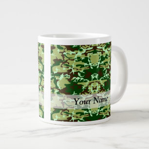 Grönt camo jumbo mugg