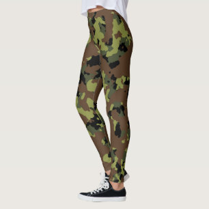 Grönt Camo Leggings