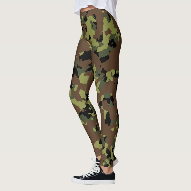 Grönt Camo Leggings (Vänster)