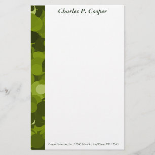 Grönt Camo Letterhead Brevpapper