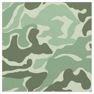 Grönt Camo Military Fabric Tyg