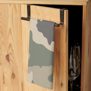 Grönt Camo Mönster Kökshandduk