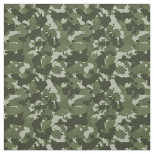 Grönt Camouflage Camo Forest Military Tyg