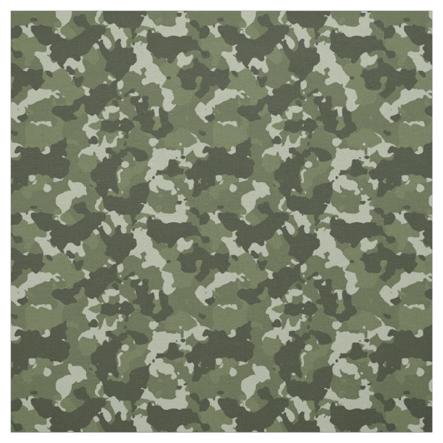 Grönt Camouflage Camo Forest Military Tyg (Provkarta)