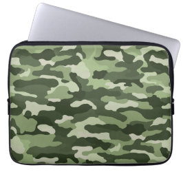 Grönt Camouflage Laptop Fodral