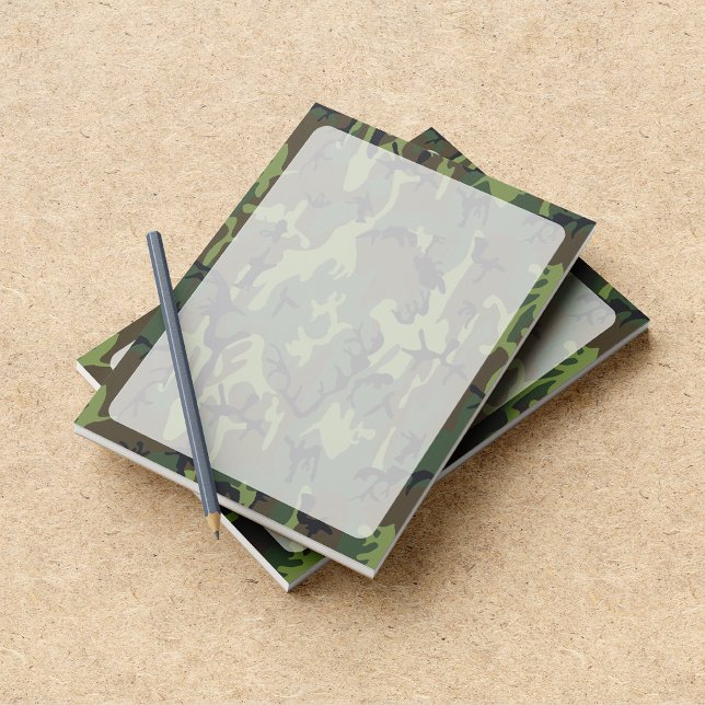 Grönt Camouflage, militär, armé Anteckningsblock (Skapare uppladdad)