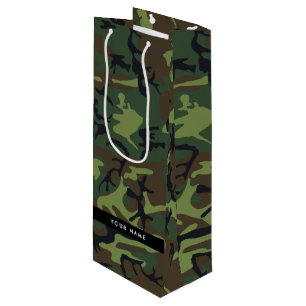 Grönt Camouflage Mönster, ditt namn, anpassa