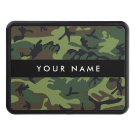 Grönt Camouflage Mönster, ditt namn, anpassa Dragkroksskydd
