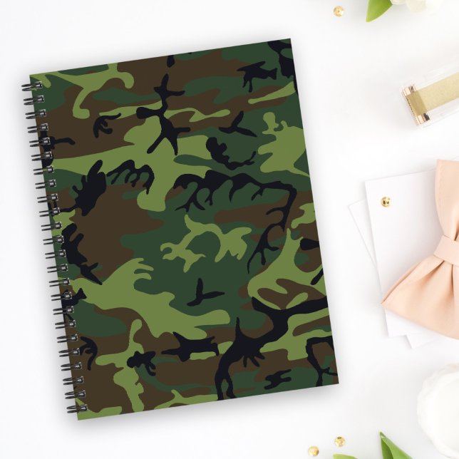 Grönt Camouflage Mönster, Militära Mönster, armén Anteckningsbok (Skapare uppladdad)
