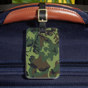 Grönt Camouflage Mönster, Militära Mönster, armén Bagagebricka