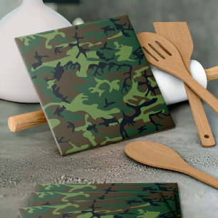Grönt Camouflage Mönster, Militära Mönster, armén Kakelplatta