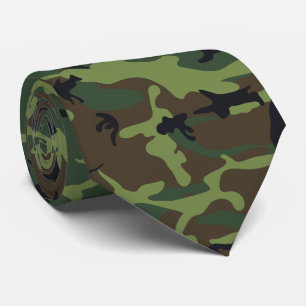 Grönt Camouflage Mönster, Militära Mönster, armén Slips